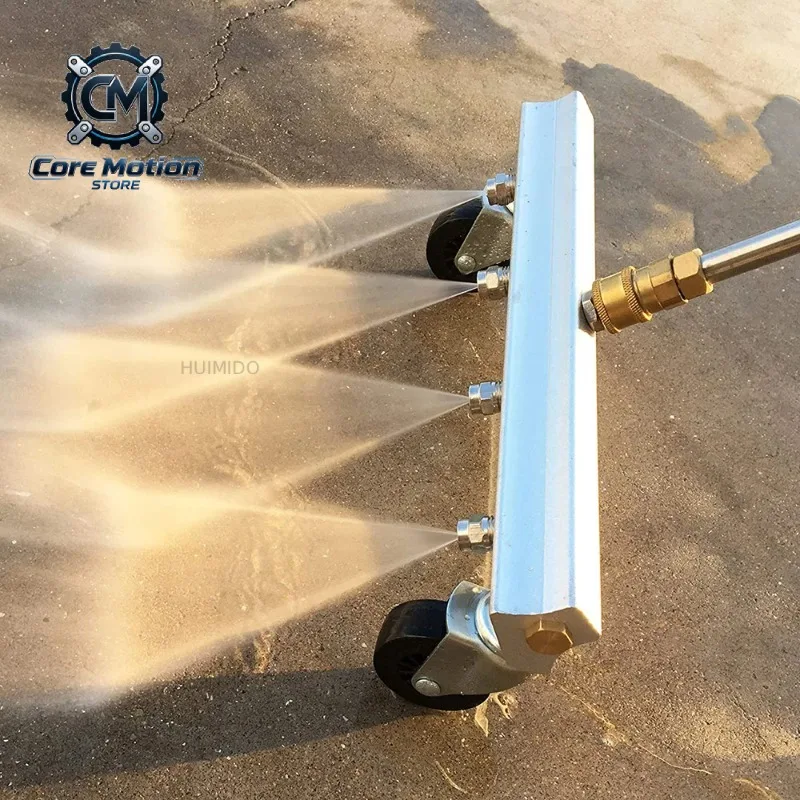 Pressure Washer Water Broom,Undercarriage Cleaner, Under  Car Washer Sweep Driveway, Sidewalk, Deck, 4000 PSI Car Body Chassis