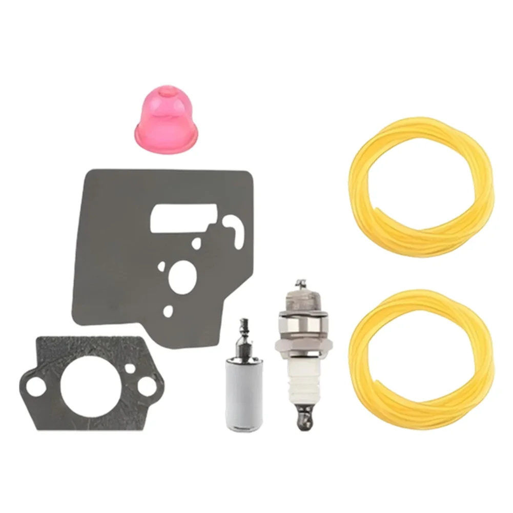 8 Pcs Carburetor 545081848 For ZAMA C1Q-W40A 128LD 128CD 125L Garden Power Equipment Replacement Wet Flow Tested Kit