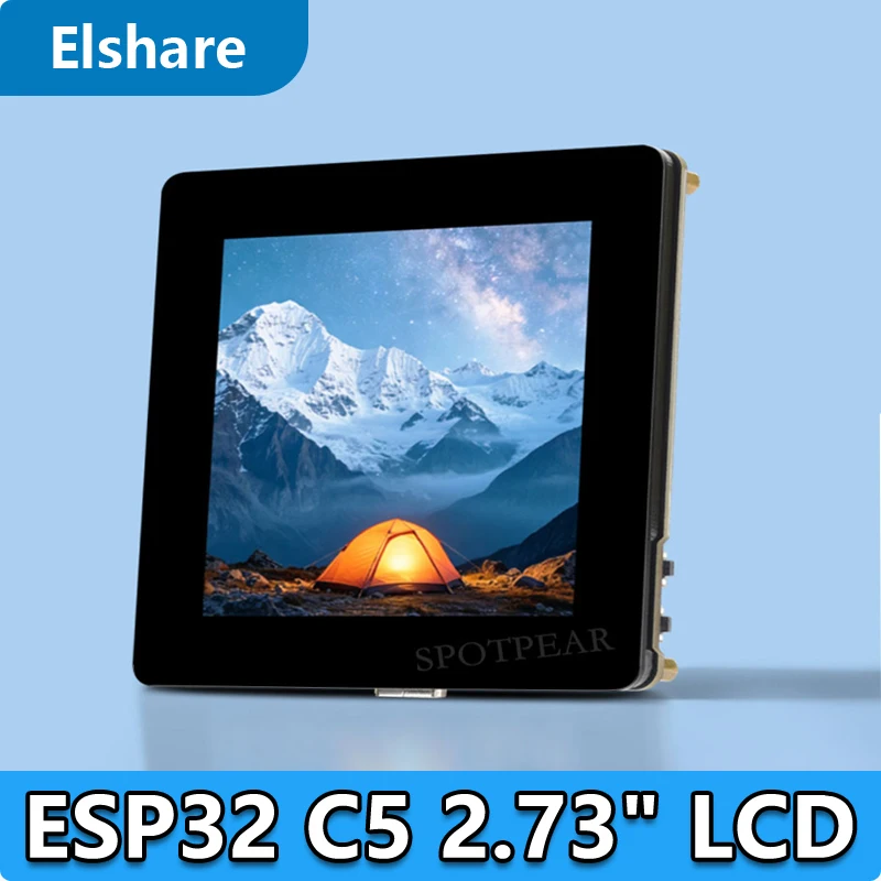 esp32-c5開発ボード-273インチlcdディスプレイ画面-ili9488-デュアルバンドsdポートwifi搭載