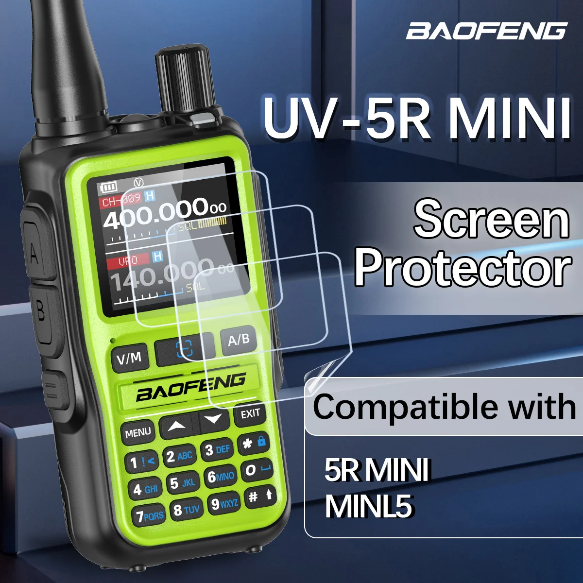 Baofeng UV-5R Mini Screen Protector Cover Walkie Talkie Film Anti-Scratches Compatible With UV-5R Mini Two Way Radio Accessories
