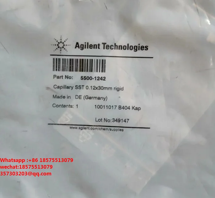 

For Agilent 5500-1242 Capillary Tubes For In-Line Filters, Stainless Steel, 0.12 x 30mm, Rigid 1 Piece