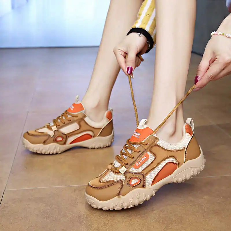 

Осенние кроссовки с завязками для женщин, брендовая вулканизированная женская винтажная обувь для спорта и отдыха в стиле ретро, спортивная обувь, новый сезон