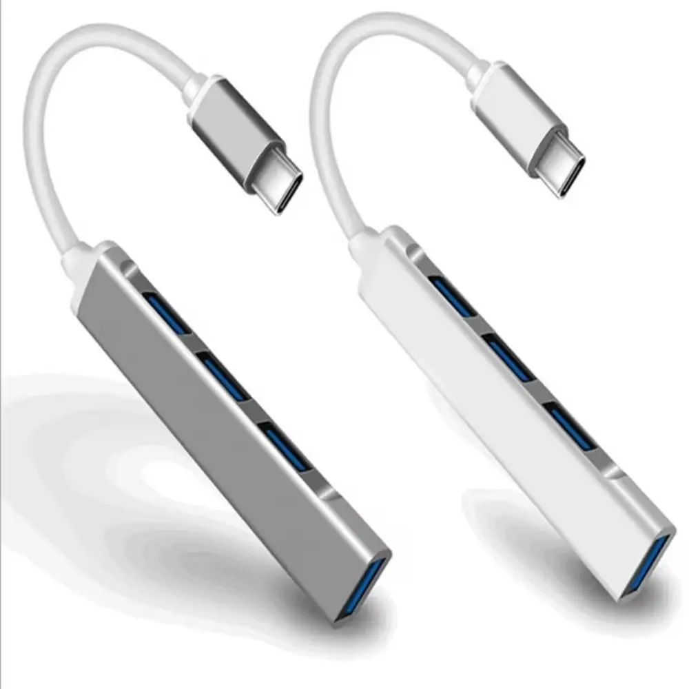 4 Port USB 3.0 Hub Multiport High Speed Type C Splitter Stable OTG USB&Type-c Adapter for PC Computer Accessories Phone