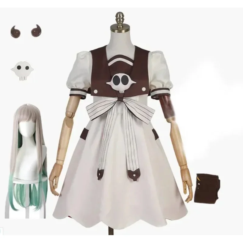 Аниме Toyet Bound Jibaku Shounen Hanako kun Nene Yashiro, карнавальный костюм, парик, женское платье для вечеринки на Хэллоуин