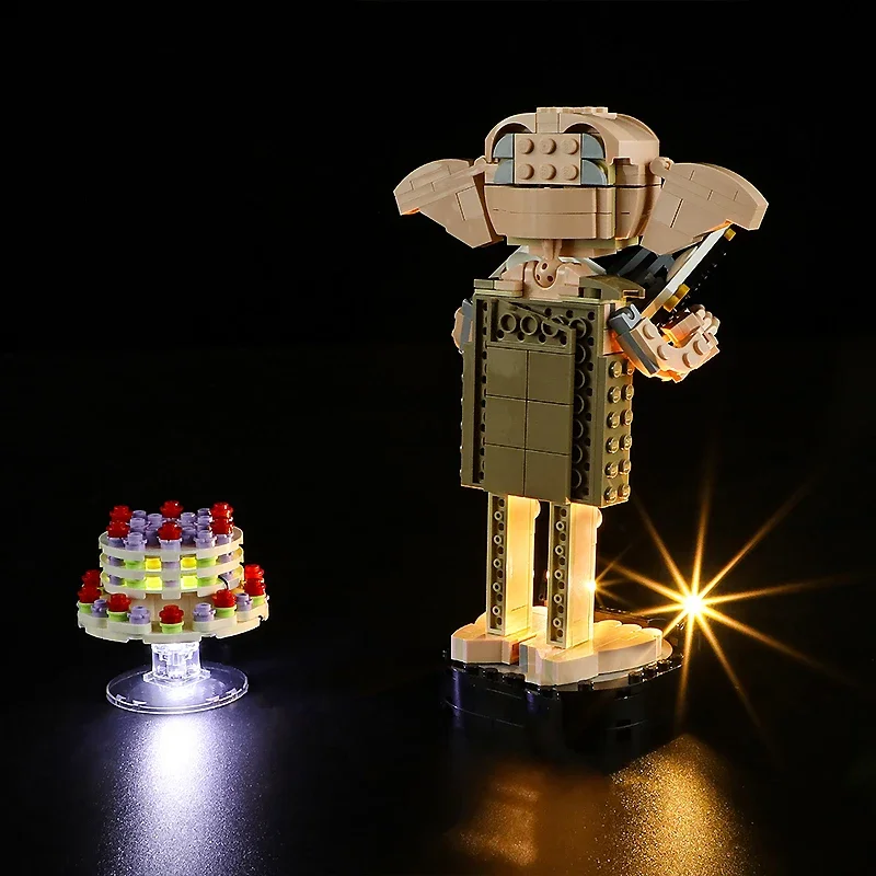 DIY kit de luz LED para lego, dobby o elfo da casa, apenas luz LED sem blocos modelo, 76421