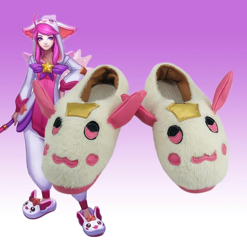 LOL Luxanna Cosplay Shoes Game League of Legends Slippers Luxanna Cosplay Costume Prop Shoes for Halloween Accessories