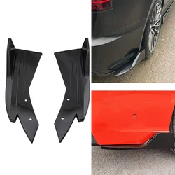 Karbon Fiber evrensel araba Spoiler arka tampon şerit dudak difüzör Splitter Scratch koruyucu oto Tuning aksesuarları