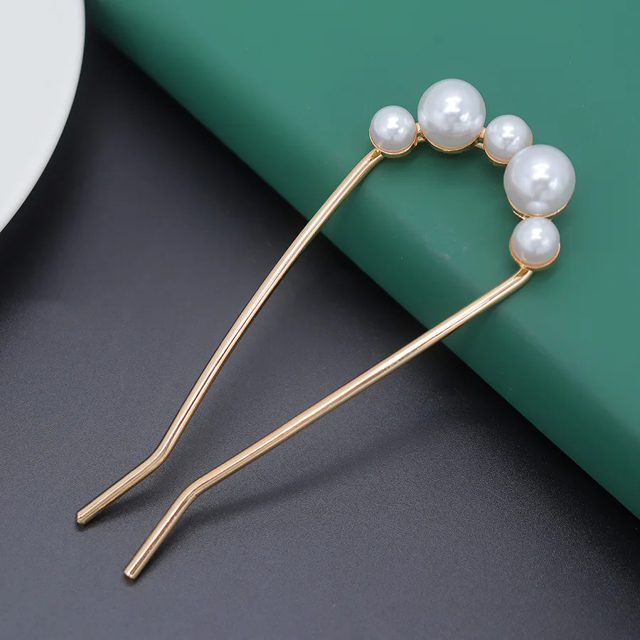 Haarstab im chinesischen Stil für Frauen und Mädchen, Vintage-Haarnadeln, modische U-förmige Haarspangen aus Metall, Haar-Accessoires – Detail 37