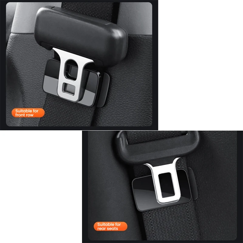 1/2pcs Magnetic Suction Car Seat Belt Fixing Clips Auto Seat Belt Holder Stabilizer Fastener Adjustable Clip Seat Belt Stopper