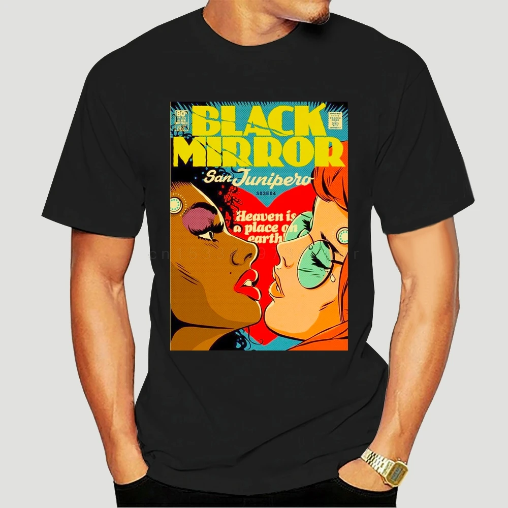 Camiseta de moda de verano Black Mirror San Junipero, camiseta de manga corta para hombre, camiseta DIY, camisetas de moda de verano, camiseta superior
