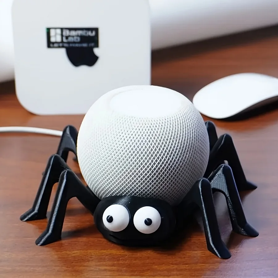 3D Printed Spider-Themed Stand, Desktop Display Base, Suitable for Alexa Echo Dot (4th / 5th Generation) and HomePod Mini - Perf