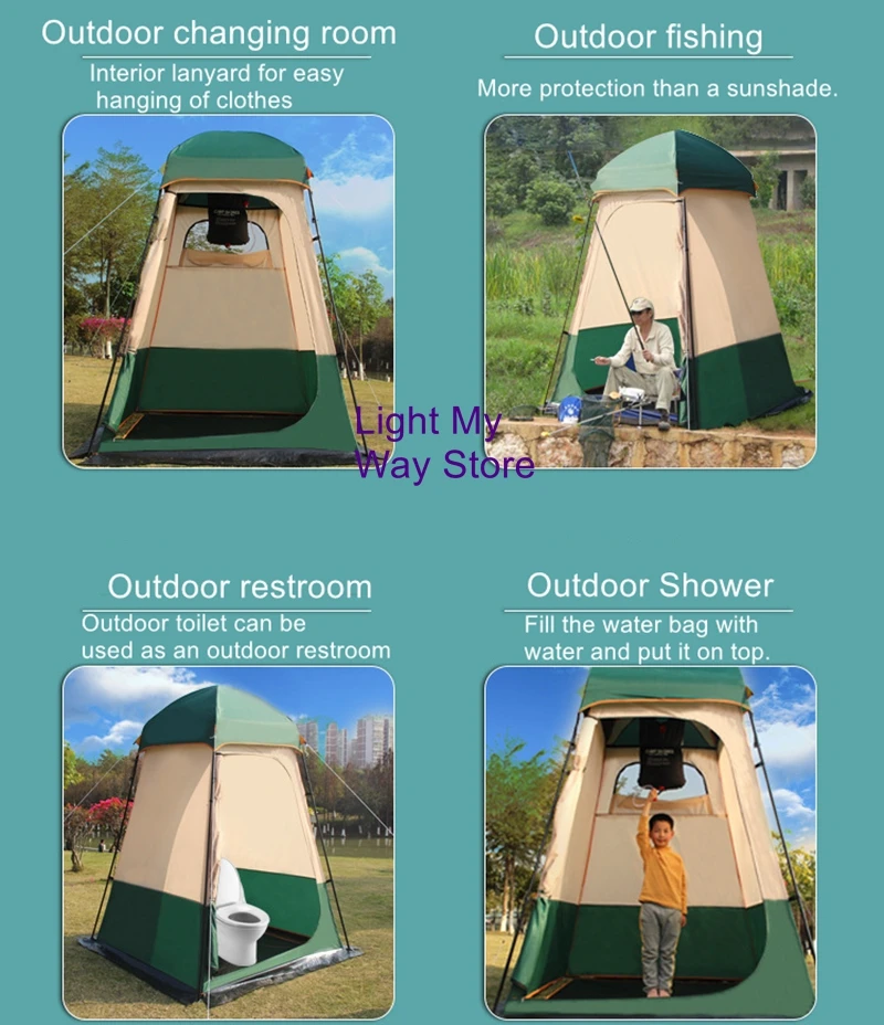 Outdoor shower tent field changing fishing camping mobile temporary toilet single blackout tent