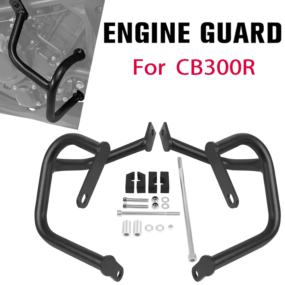 

Motorcycle CB300R Engine Guard Highway Crash Bar Fairing Bumper Stunt Cage Protector For Honda CB300 R CB 300 R 2018-2023 2022