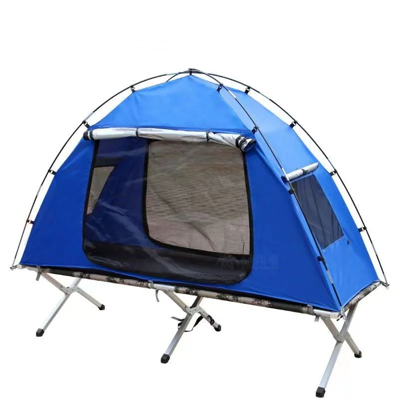 with Mesh, Nature Hike, Outdoor Camping Supplies Portable Waterproof Sun Protection Camping Tent, One Person Tent, Double Layer
