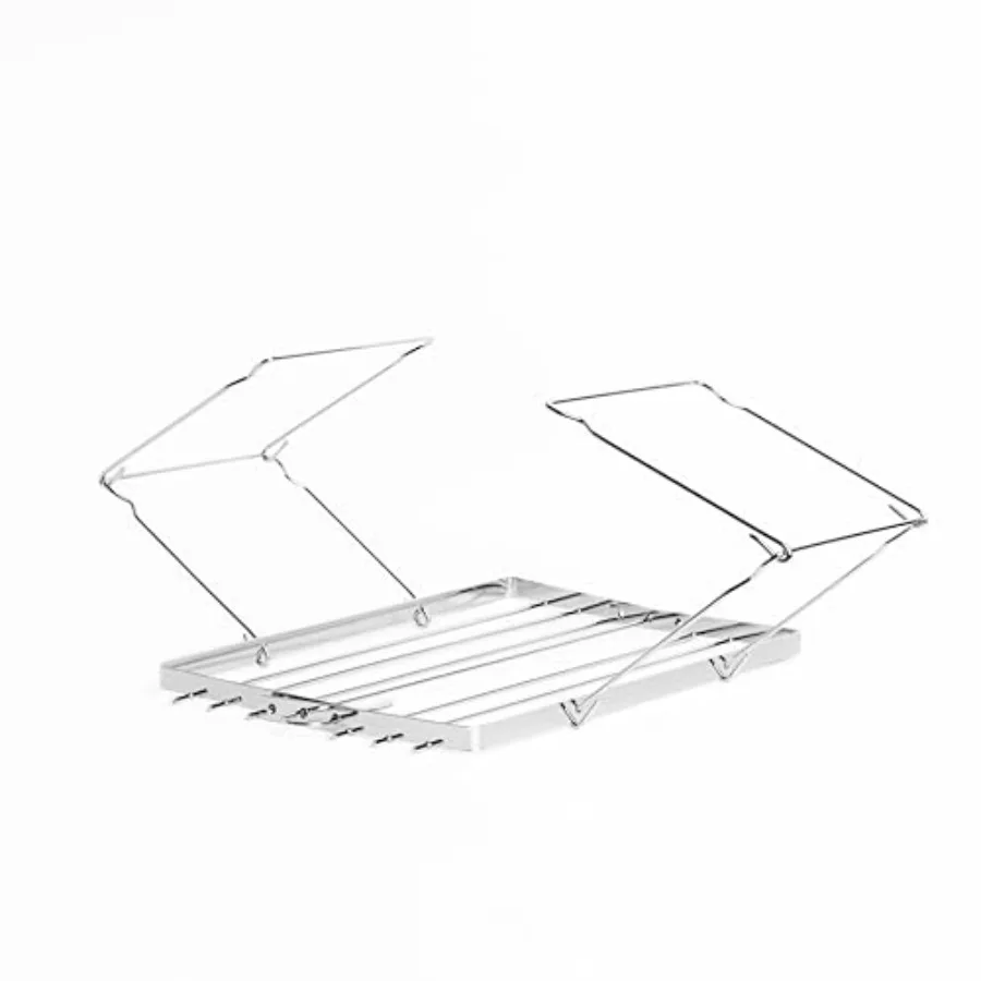 

11 x 6 Turkey Roasting Rack and Lifter for Easy Handling and Even Heat Distribution During Cooking Ideal for Large Birds and Ho
