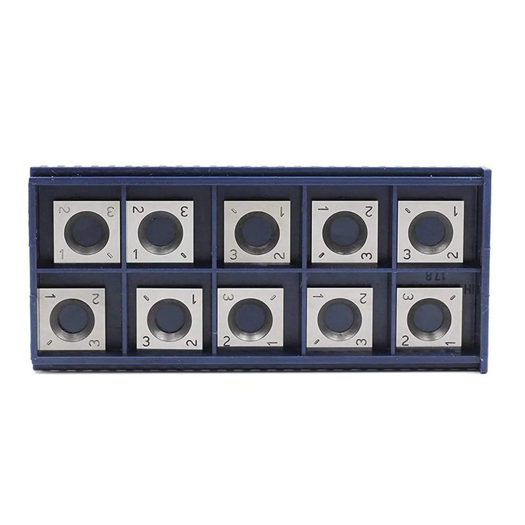 LICE-30Pcs 14Mm Square Straight Carbide Cutter Insert With 10Pcs M610mm Screws For Wood Working Spiral