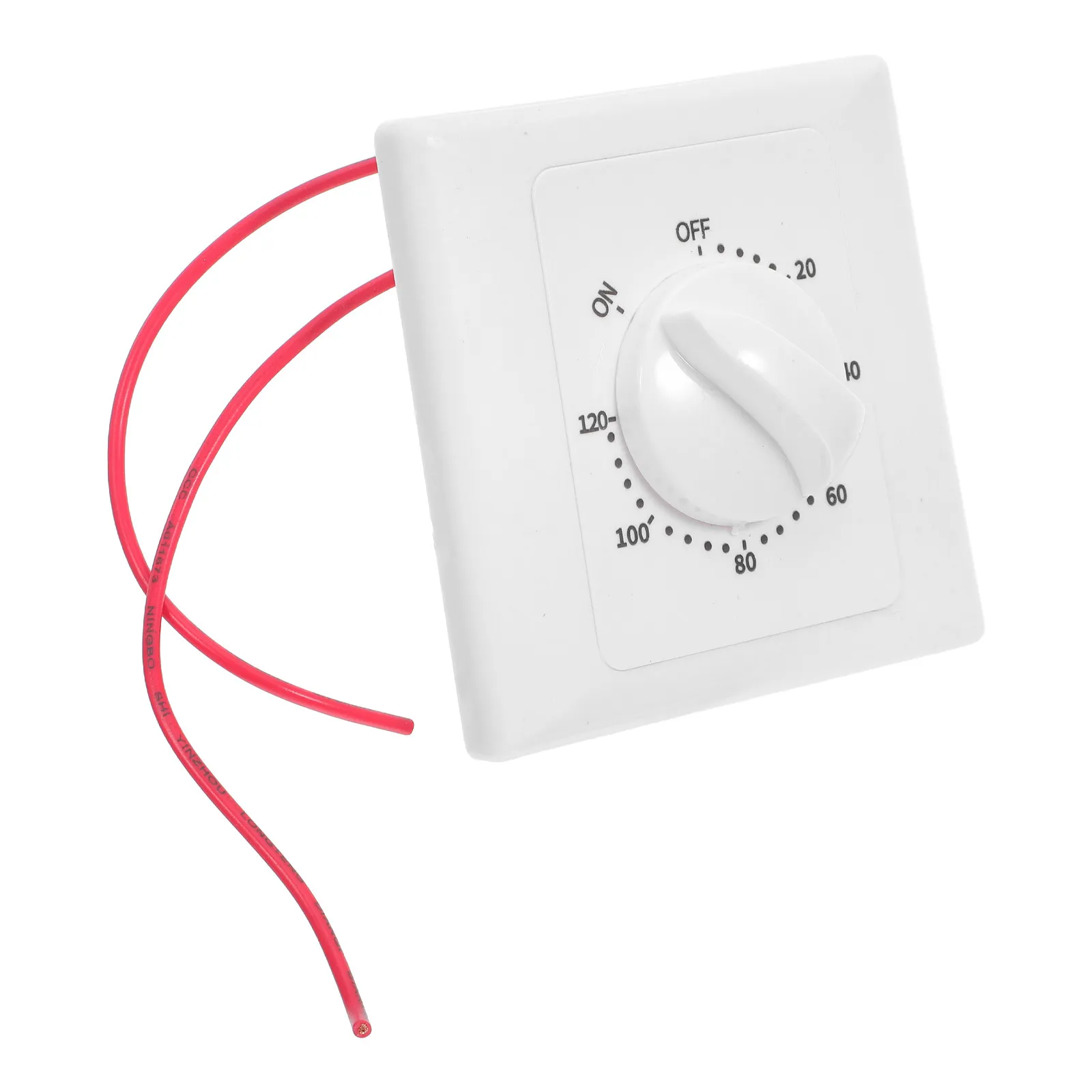 Countdown Timer Switch Electronic Control 120-Minute Auto Shutoff for Bathroom Fans Exhaust Ventilation Light Timer Indoor