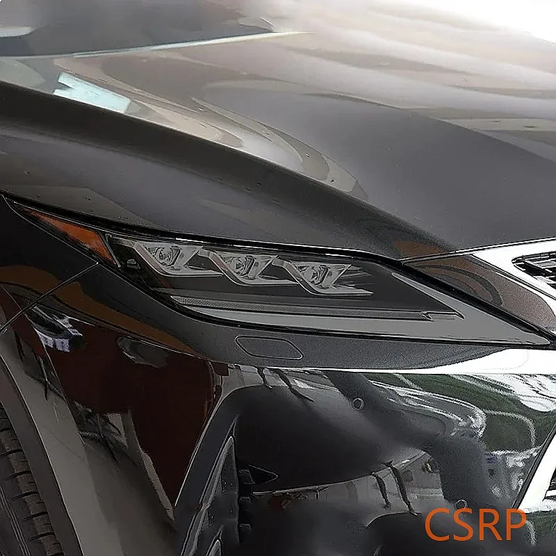 2 Pcs Car Headlight Protective Film Transparent Black TPU Sticker For Lexus RX 350 300 450h 2016 2017 2018 2019 2020 Accessories
