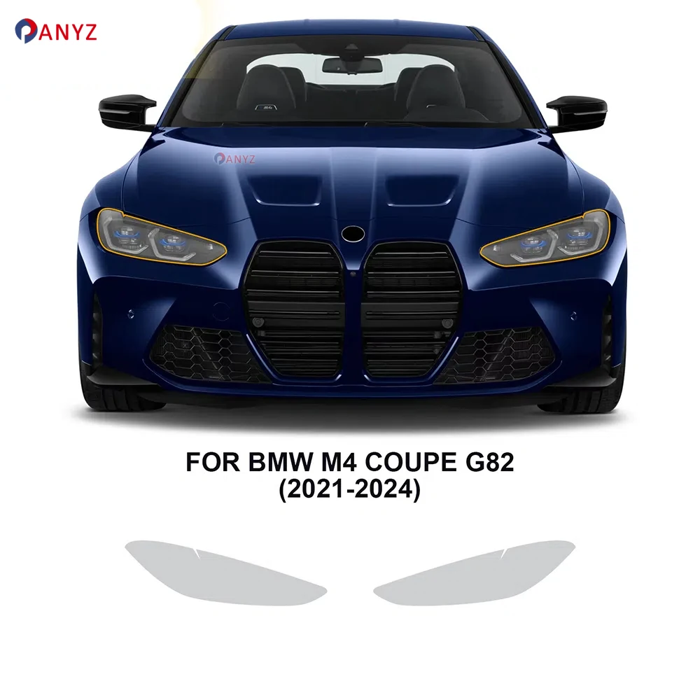 

Headlight Film for BMW M4 Coupe G82 2021-2024 Paint Protection Film Precut Car Clear Bra Transparent PPF TPU Rearview