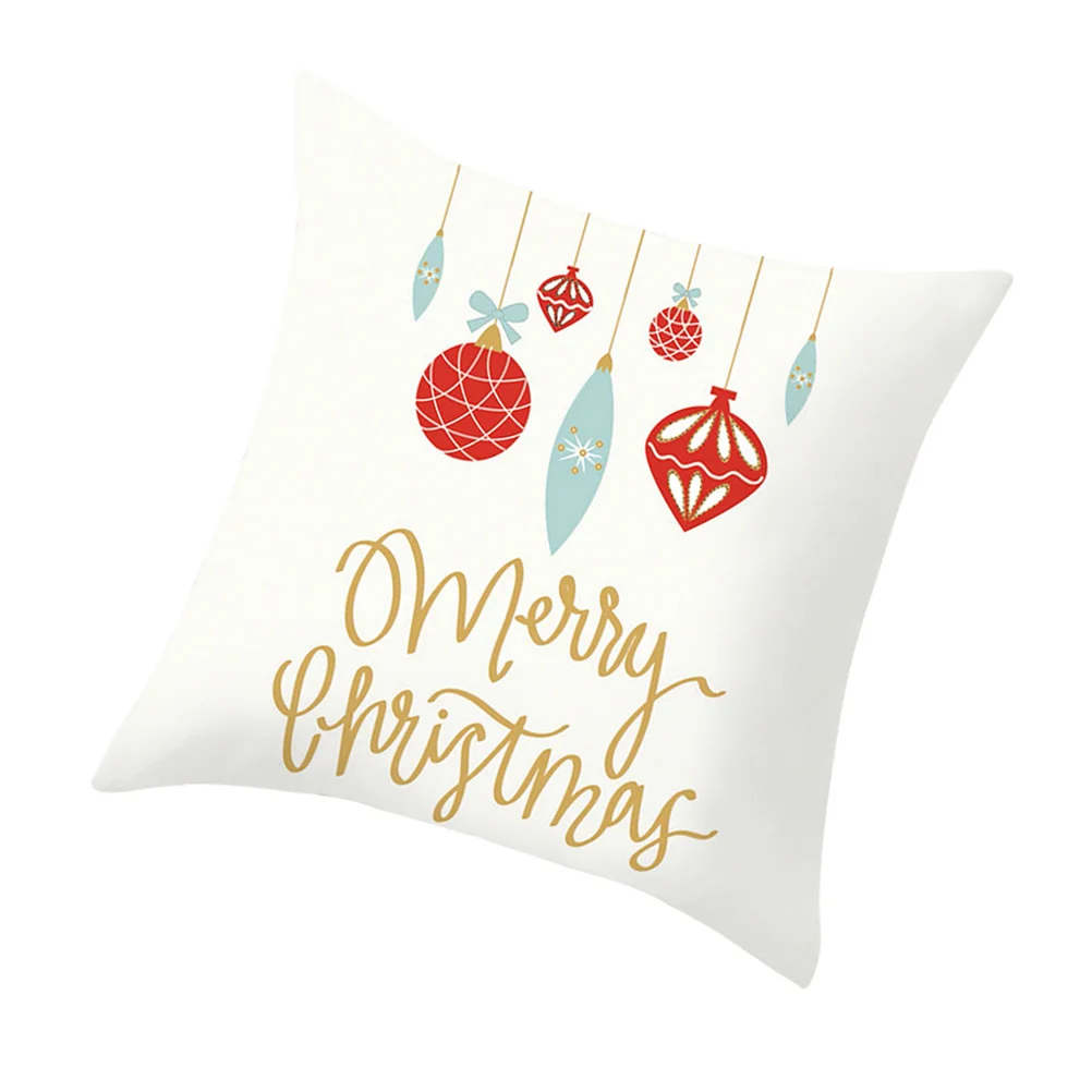 

Christmas Throw Pillow Case 45X45Cm Square Cushion Cover For Sofa Bed Chair Comfortable Home Office Cafe Hotel Decor