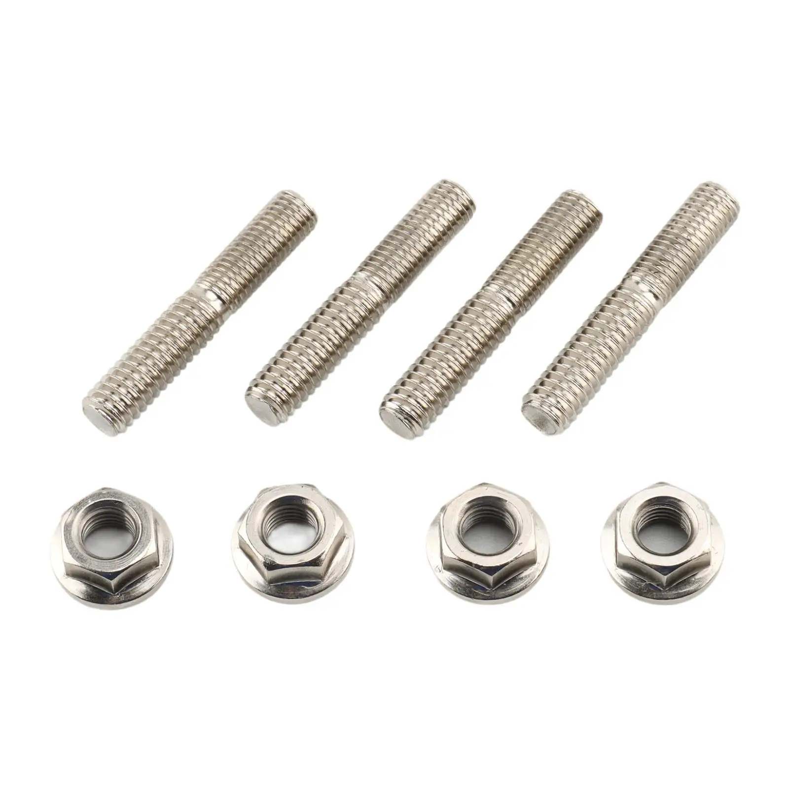 4 Pieces Motorcycle Exhaust Screws Nuts Spare Parts Replace for Touring