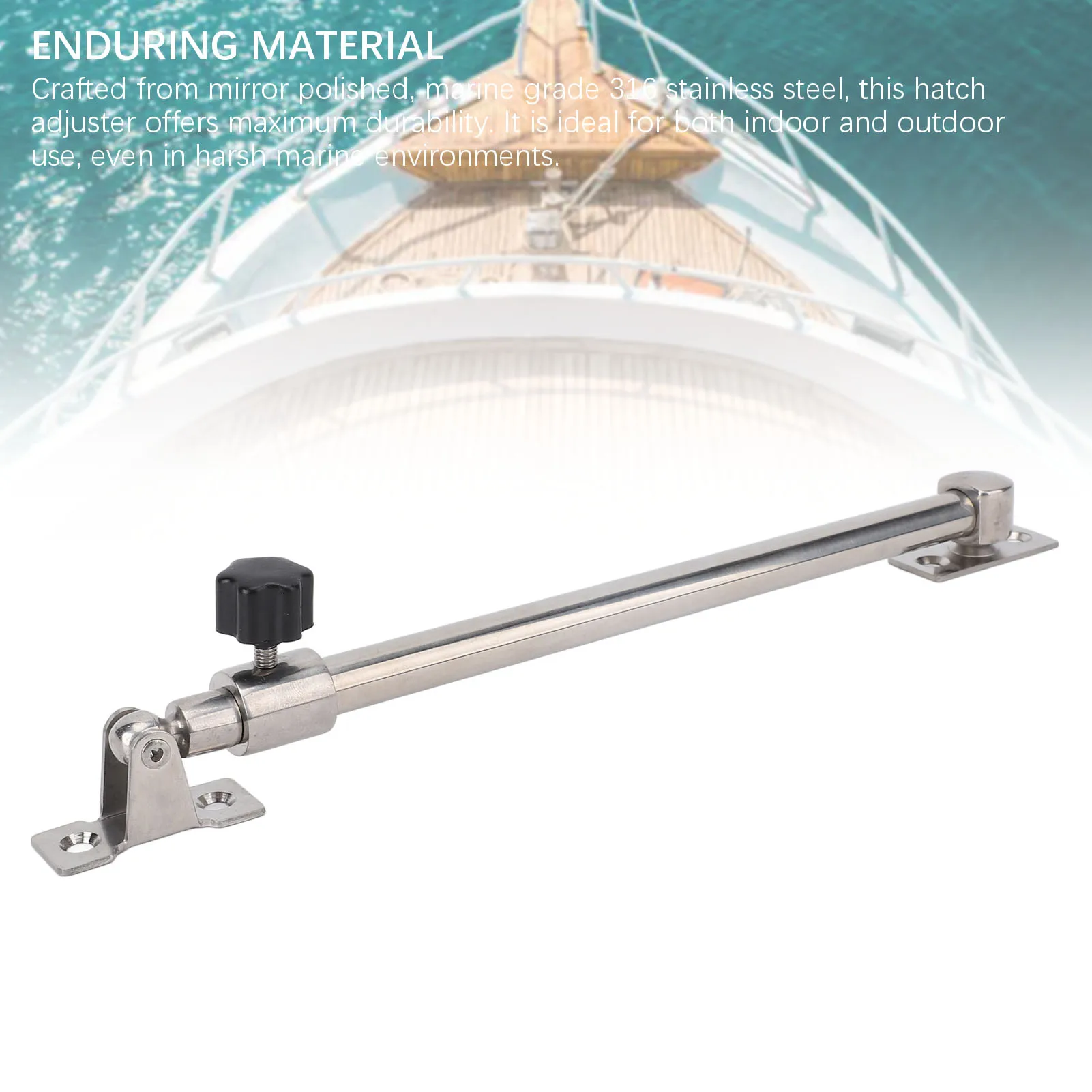 Marine Hatch Lid Holder Adjuster Marine Hatch Lid Adjuster Abrasion Proof Hatch Lid Stay Rugged Enduring Retractable for Yacht