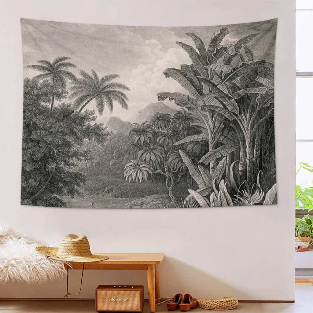 TROPICAL LANDSCAPE  Tapestry Aesthetic Room Décor Wall Hogar Decorating