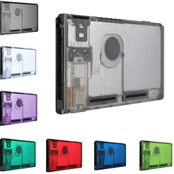 eXtremeRate Custom Transparent Console Back Plate DIY Replacement Housing Shell Case for Nintendo Switch Console with Kickstand