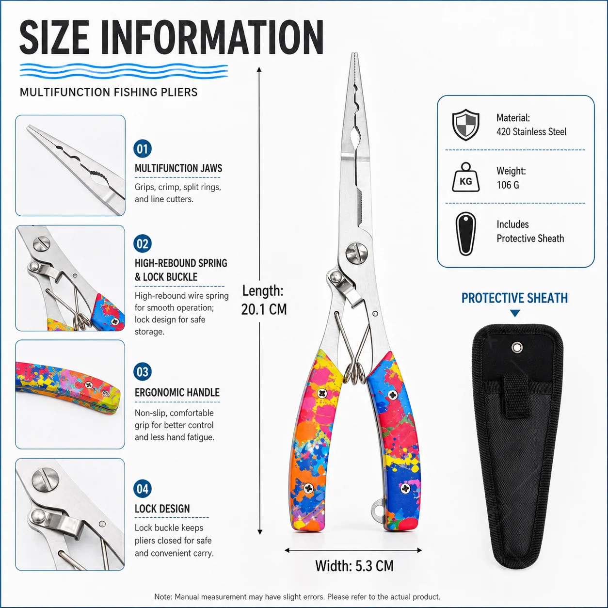 Saltwater Fishing Pliers Stain - Fishing Hook Remover recension och pris