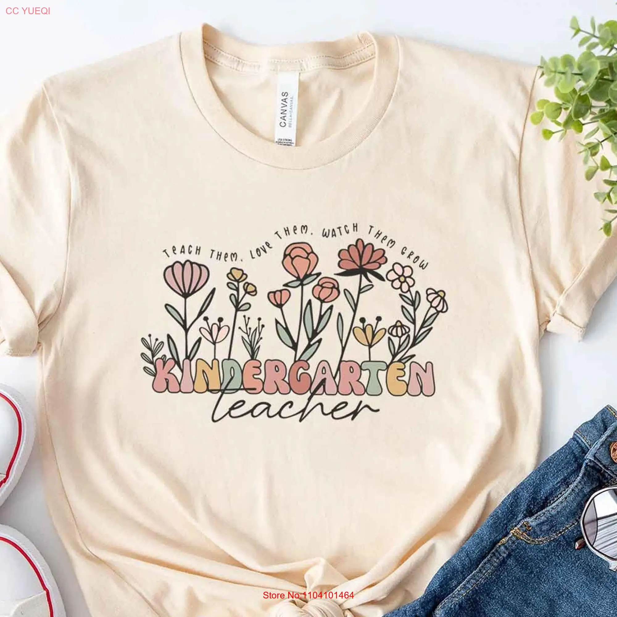 Kindergarten Teacher T shirt Appreciation Boho Spring for long or short sleeves