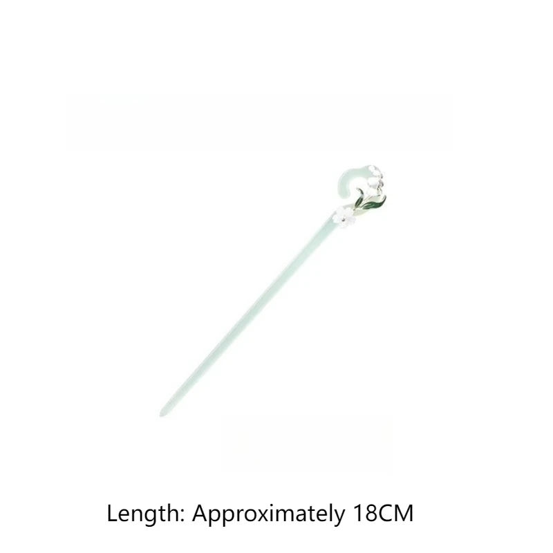 عيدان شعر نسائية أنيقة على الطراز القديم على شكل زهرة على الموضة الكلاسيكية دبوس شعر إكسسوار شعر عتيق أعواد شعر هانفو للشعر الطويل