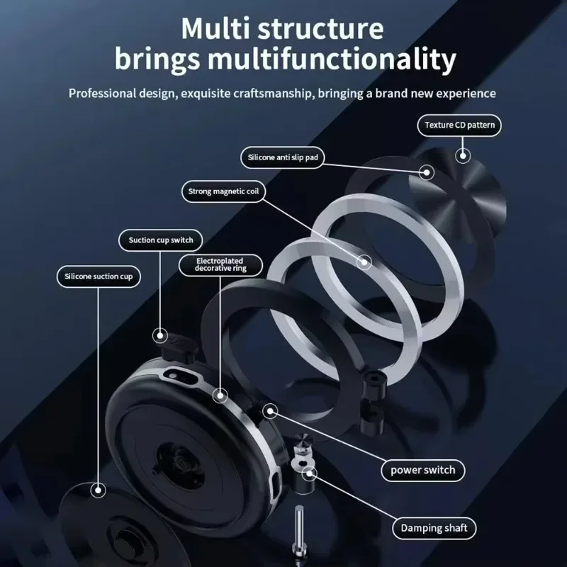 360° Rotation Magnetic Vacuum Car Phone Holder Suction Cup Foldable GPS Stand Bracket For Magsafe iPhone1614 13 12 Pro Max Mount image 4