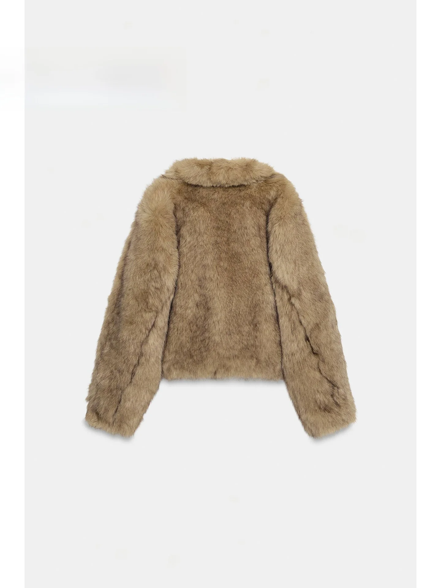 เสื้อโค้ทขนเฟอร์เทียมทรงหลวมแฟชั่นสำหรับผู้หญิง รุ่นใหม่ล่าสุดสำหรับฤดูหนาว เสื้อคลุมลำลองแบบยาว ปิดด้วยกระดุม