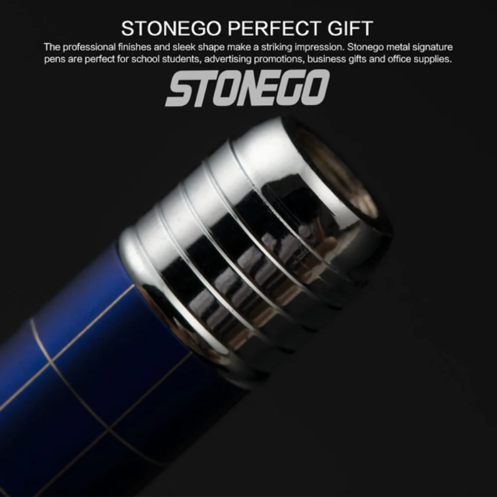 STONEGO Metal Ballpoint Pen, Medium Point 1mm Smooth Writing Premium Plating Lacquer Barrel Twist To Open Retractable Pens image 4