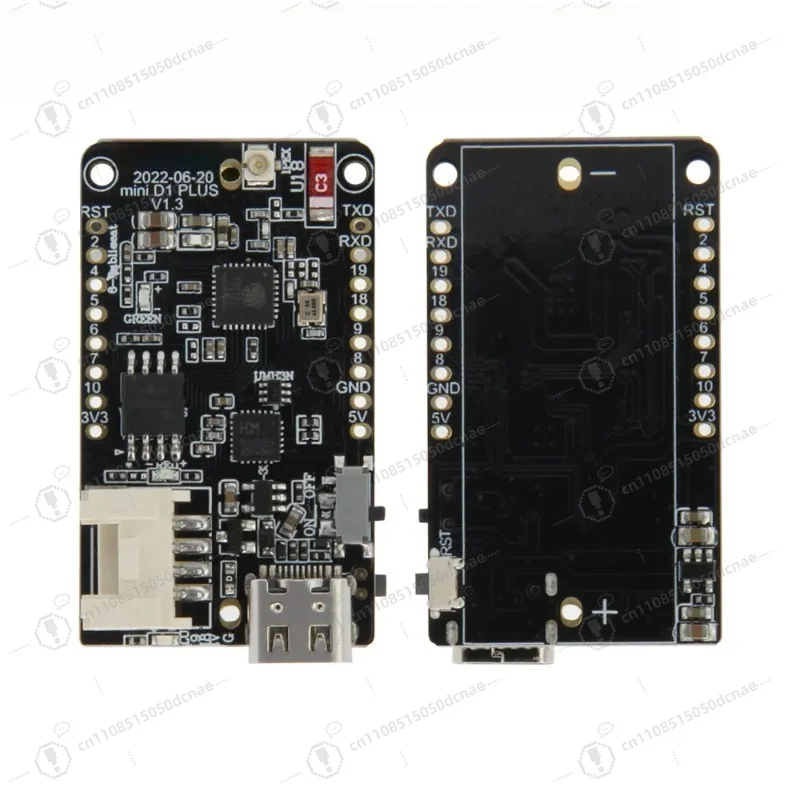 T-OI PLUS ESP32-C3 RISC-V Development Board WiFi Bluetooth 5.0 16340 Battery Compatible for Arduino IoT DIY Projects