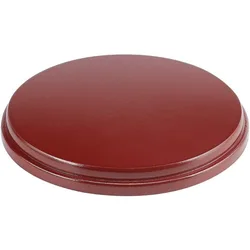 Round Wood Base (Saddle Brown Diameter 6 inch Thick 0.6 inch) Wood Display Base for Gemstone Jewellery Round Wood Plaque Base