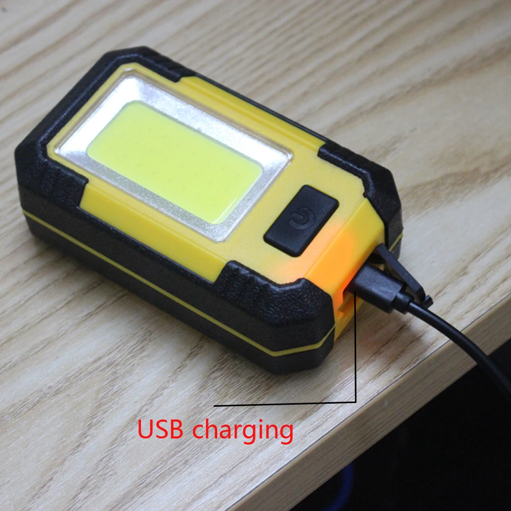 COB With Magnet LED Work Light USB Rechargeable car Repair Light Portable Strong Light Waterproof Camping Lantern Hiking lamp