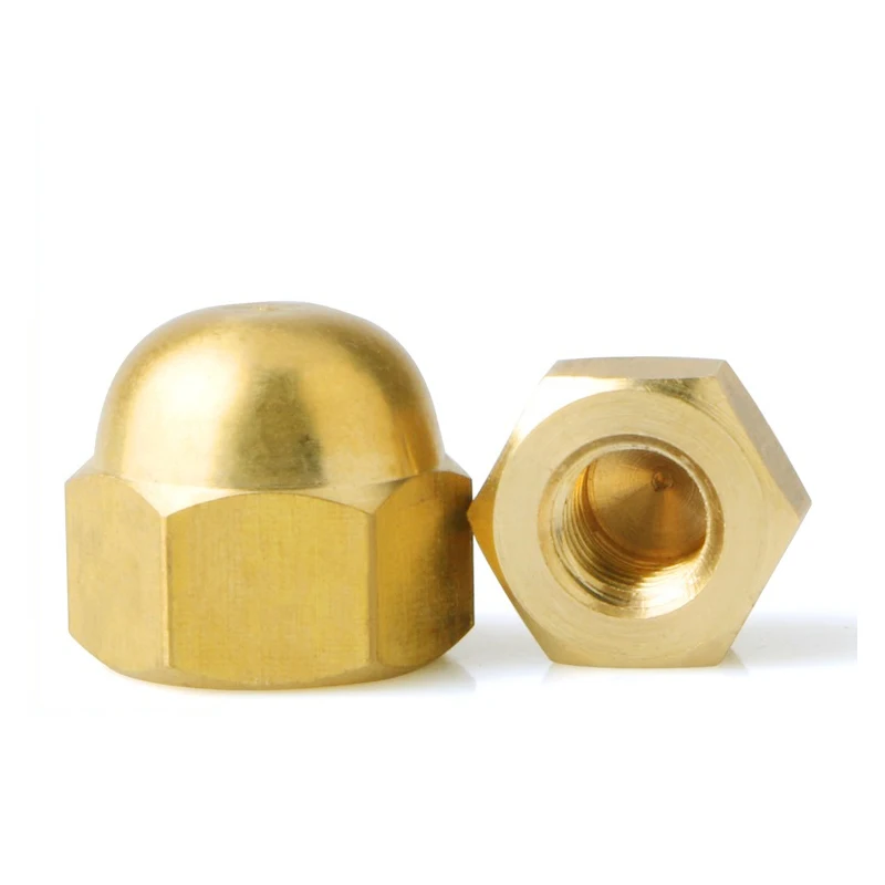 M3 M4 M5 M6 M8 M10 M12 M14 M16 brass hexagon nuts Decorative screw cap dome cap half round rubber nut DIN1587