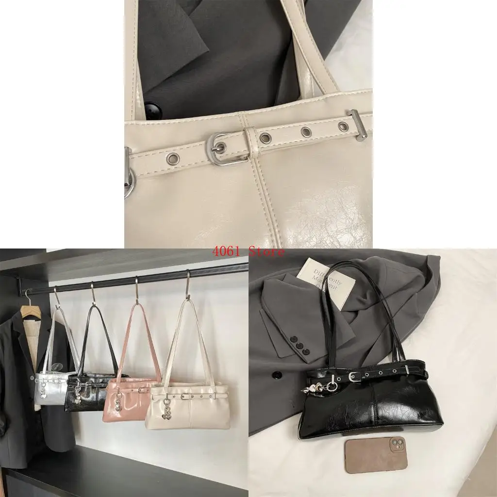 

Elegant Shoulder Bag PU Leather Commuters Handbag Underarm Bags Armpit Purse