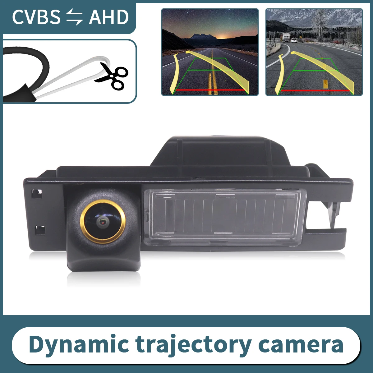 AHD Dynamic Trajectory 170 ° Car Rear View Reverse Camera for Opel Astra H J Corsa D Meriva A Vectra C Zafira Insignia
