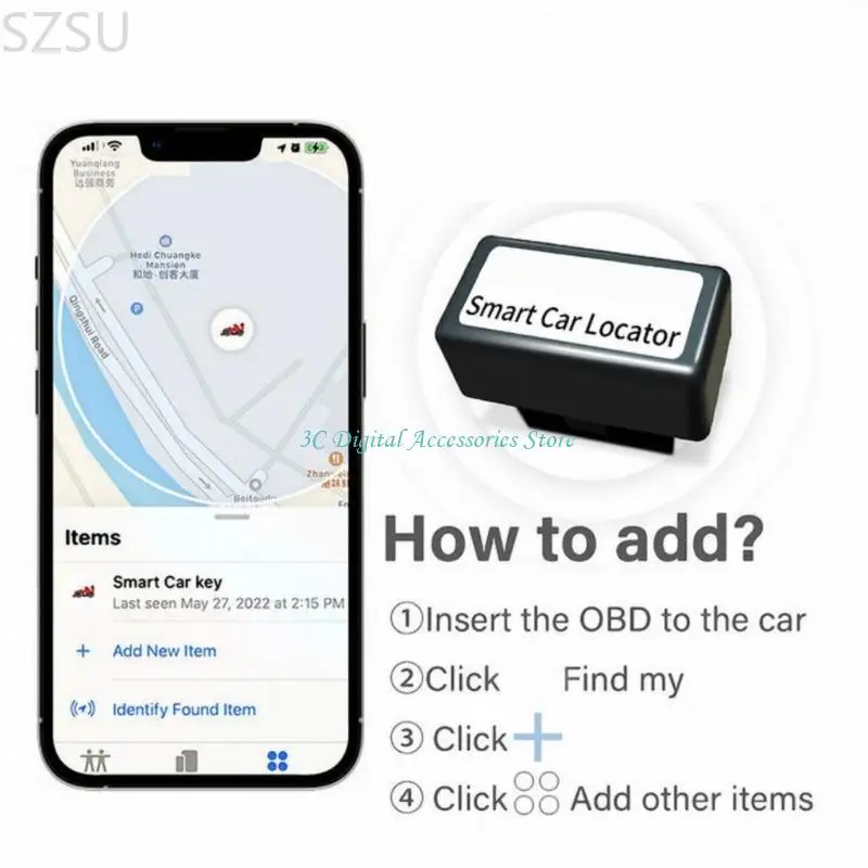 

SZSU OBD Finder 12V-24V CAR ANTFER SAPEE SAPECTION REAL TAME REAL TIME точно местоположение