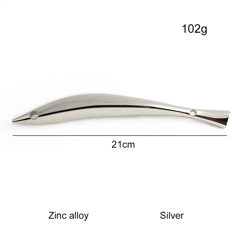 1/2PCS 21/27cm metal bag fish-shaped handle crossbody bag shoulder bag replaceable decorative handle DIY wallet making