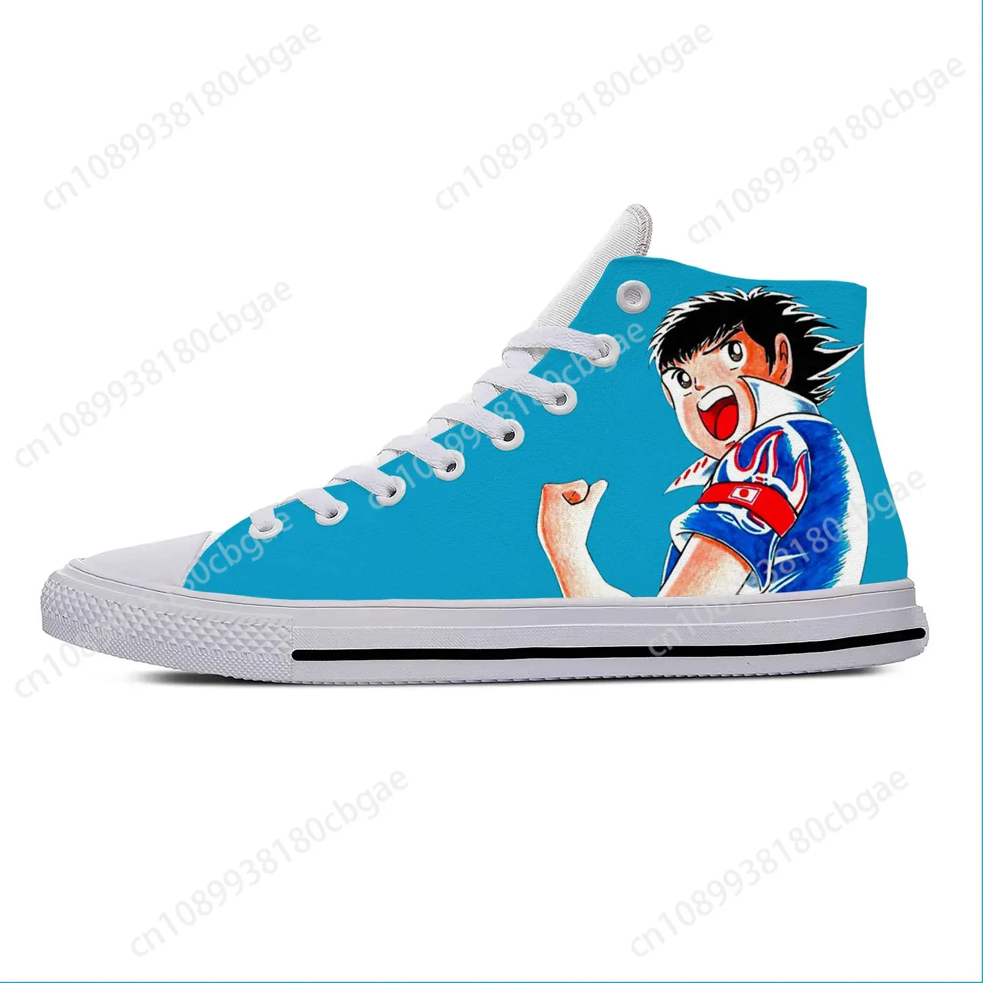 

Anime Cartoon Manga Captain Tsubasa Ozora Tsubasa Casual Cloth Shoes High Top Lightweight Breathable 3D Print Men Women Sneakers