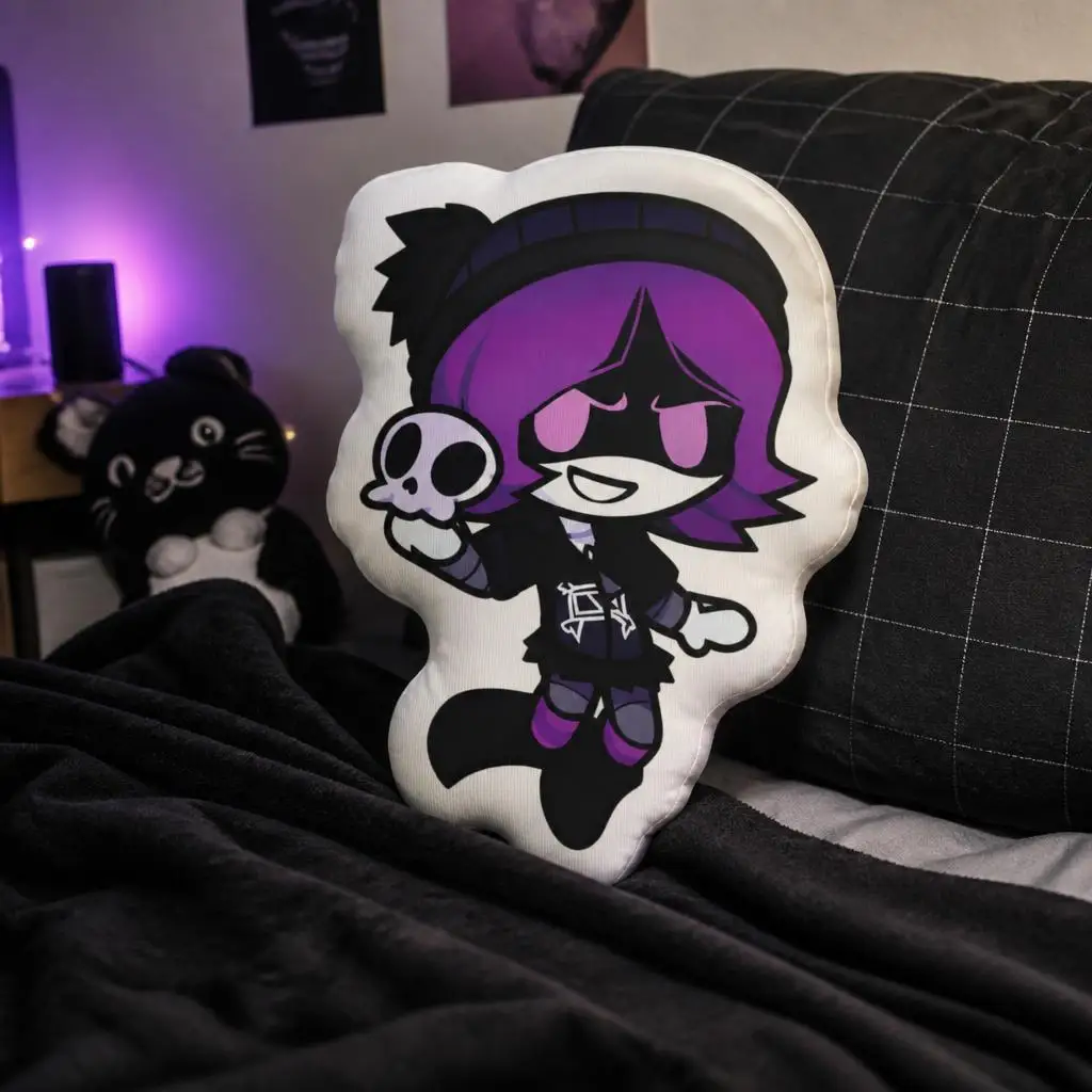 Murder Drones Uzi N V J Doll Tessa Cute Plush Pillow Cushion Irregular Stuffed Throw Pillow Home Decor Gift Sofa Bed Couch