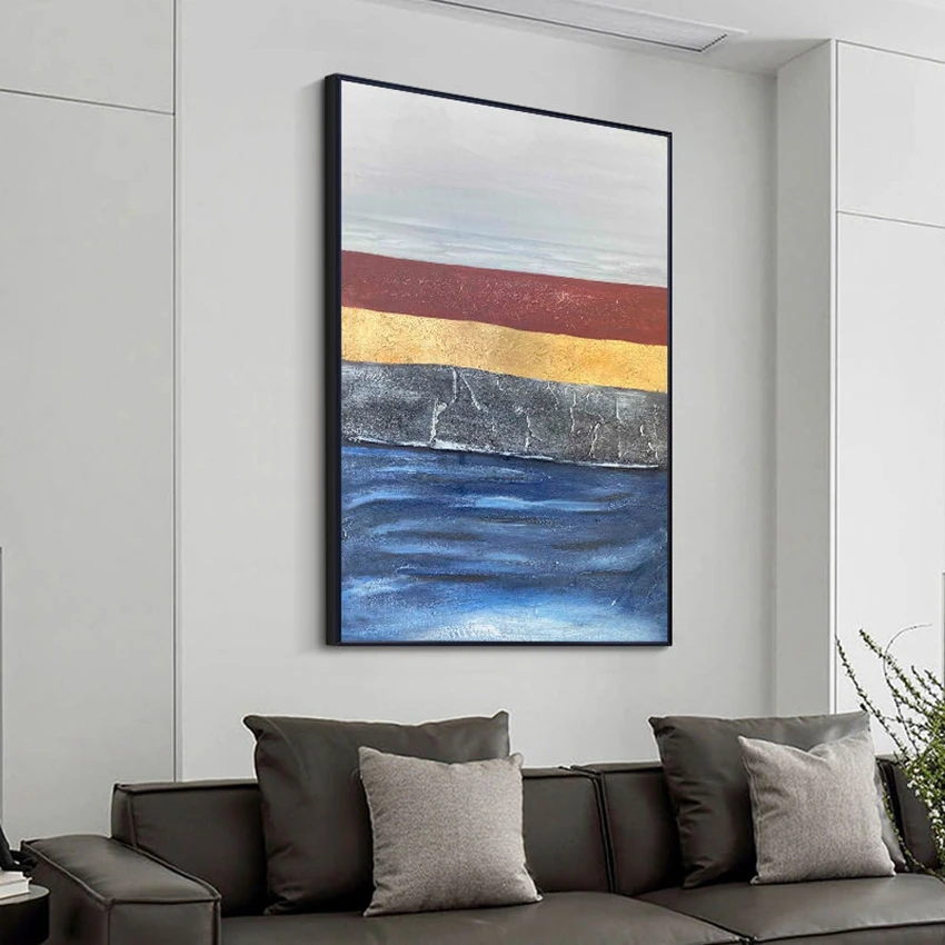

Wall Decoration Custom Mural Handmade Canvas Oil Painting Abstract Art Poster Modern Home Hanging Picture for Living Room Hotel