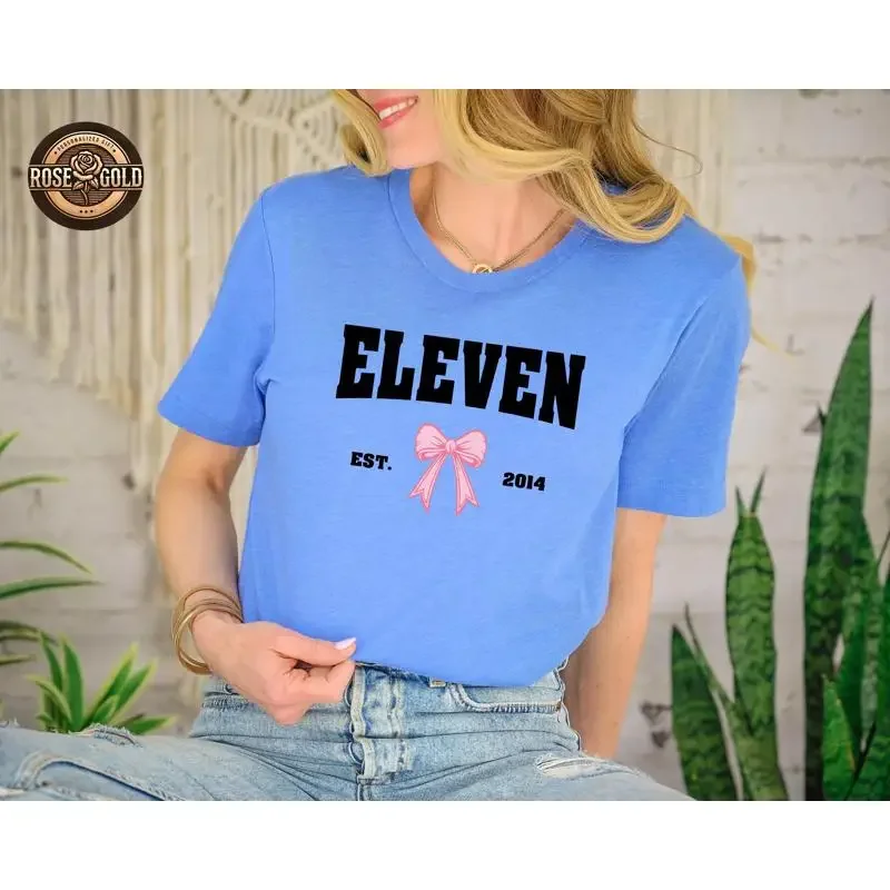 Eleven T Shirt 11Th Birthday Est Coquette 11 Years Old