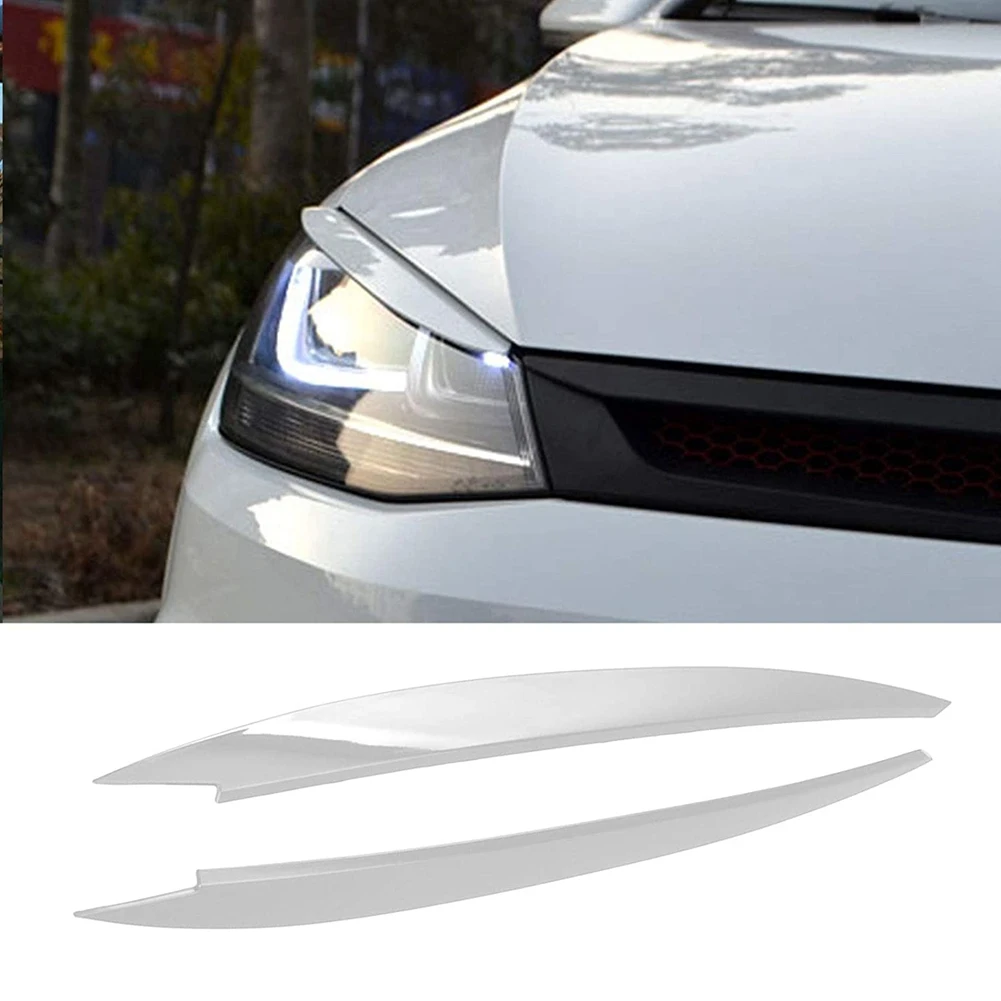 Autokoplamp Wenkbrauwen Koplamp Oogdeksel Wenkbrauwhoes Oogleden Covers voor Golf 7 MK7