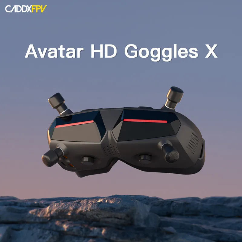 Walksnail Avatar HD Goggles X 1080P/100fps Digital FPV Goggles with 50° FOV, Built-in Gyro, HDMI IN/OUT, Replaceable VRX for FPV