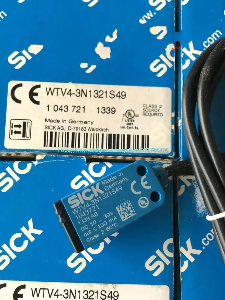 100% New Original  Reflective Optoelectronic Switch WT4-2N112S28 WTV4-3N1321S49