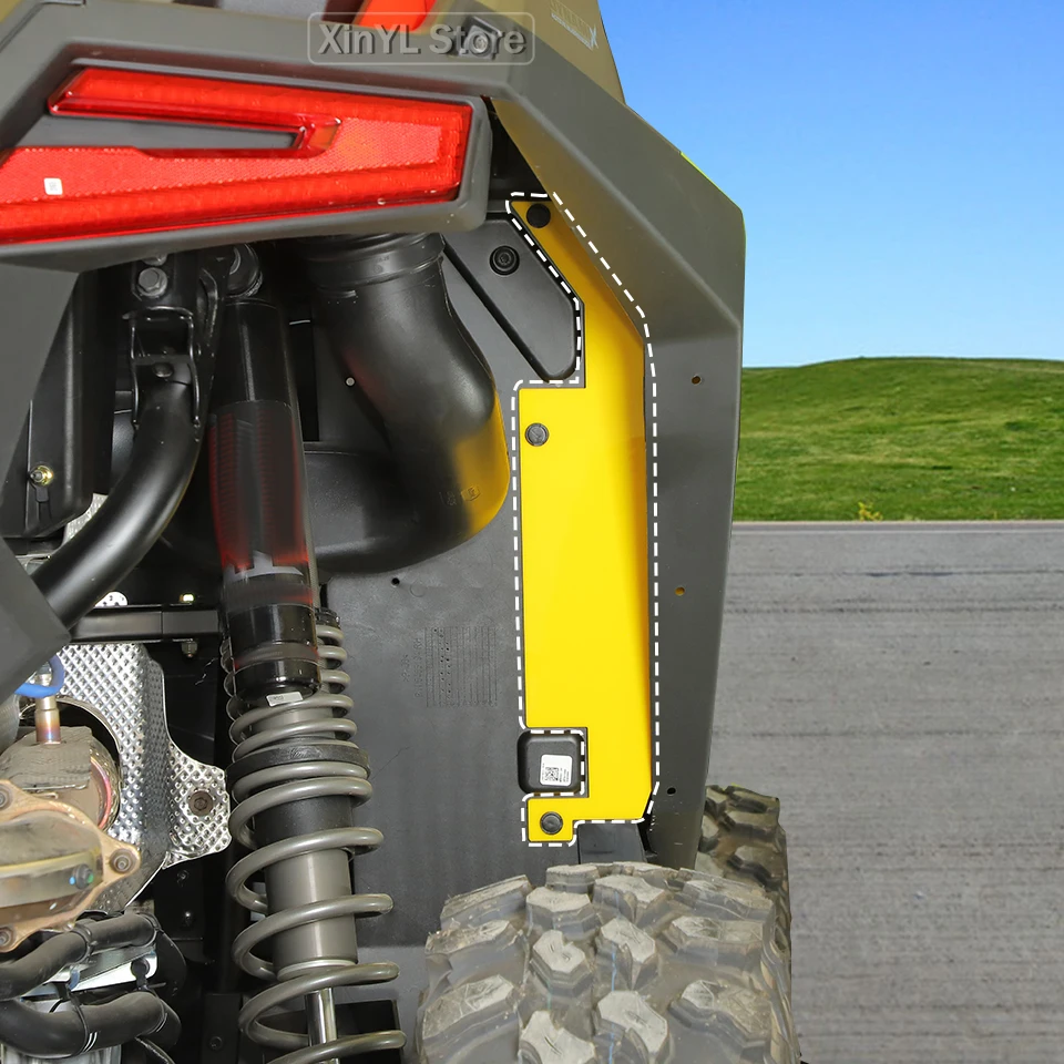 UTV PVC guardabarros revestimiento del arco de la rueda revestimiento interior protector contra salpicaduras para Polaris RZR PRO XP Ultimate 2021 Up accesorios de coche